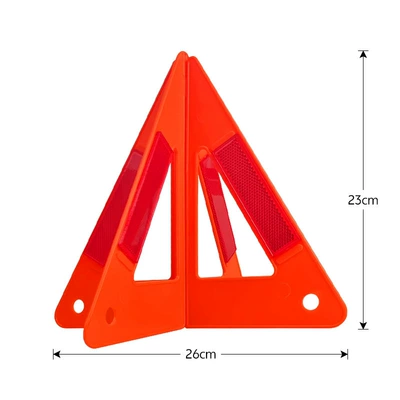 Car Foldable Tripod Warning Sign Accident Parking Tripod Long-Distance Reflective Sign Light Annual Inspection Set (Warning sign) - 262623cm-tripod-1571