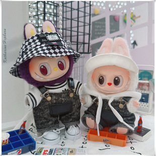 labubu�����������·�10cm�޻�������Ⱦţ�б���ѝ�O��ñT��ѝЬ