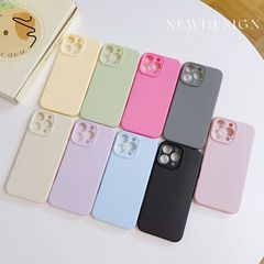 Apple 16 シンプルなソリッドカラーの肌に優しい携帯電話ケース iphone15pro 細穴落下防止 13 オールインクルーシブ 2 保護カバーに適しています。
