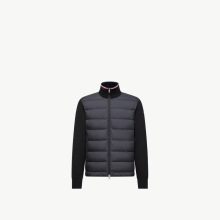 NFC芯片正确版高品质M家新款针织羽绒服百搭简约外出外套拼接夹克