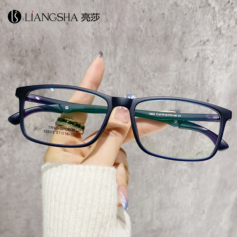 Cross-border sports glasses frame large frame large face adjustable non-slip legs men's business retro one-piece glasses frame