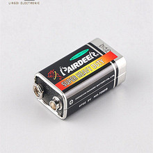 批發原裝正品雙鹿6F22英文版高品質9V碳性電池萬用表報警器