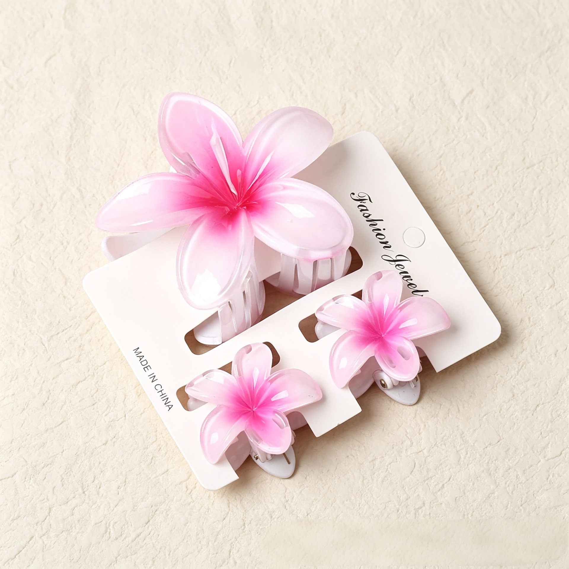 Ventas transfronterizas calientes nuevos huevos láser de dos colores clip de agarramiento de flores de cabeza posterior clip de tiburón clip de cabello joyerías para el cabello