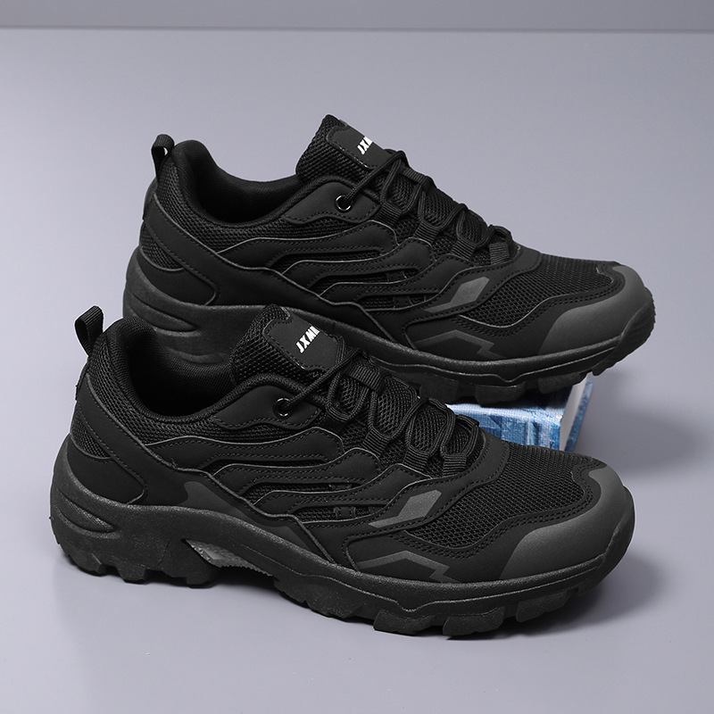 Outdoor Wide-Last Wear-Resistant Couple's New Cross-Border Breathable Hiking Shoes Wide-Toe Men's Hiking Shoes Casual Non-Slip Camping Women's Shoes