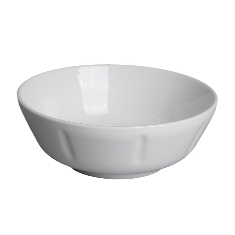 厂家批发 茂诚晶钻瓷 日用陶瓷碗  直纹斗碗 创意汤碗点心碗