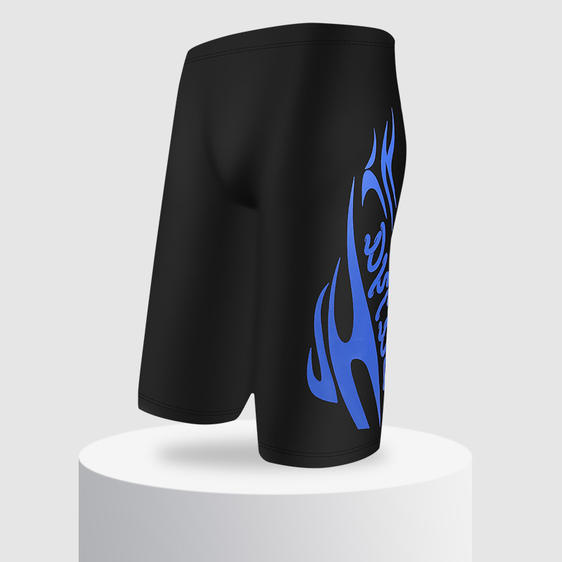 Baiya hombres bañador de secado rápido para adultos más tamaño boxeador moda poliéster pantalones cortos de aguas termales anti-vergüenza bañador