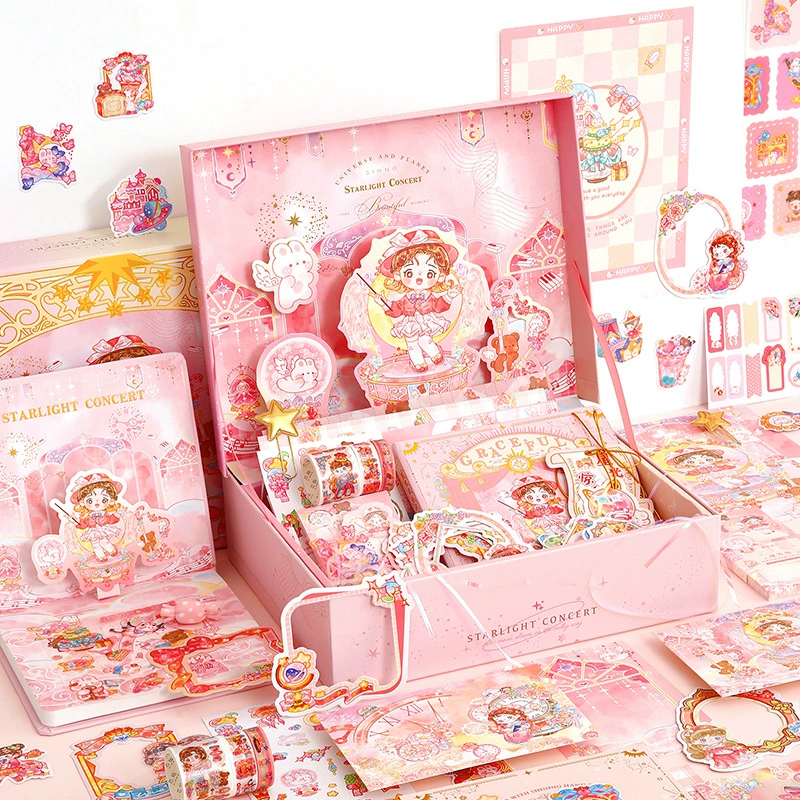 Cute gift box, three dimensional set for students, 3D, Birthday gift