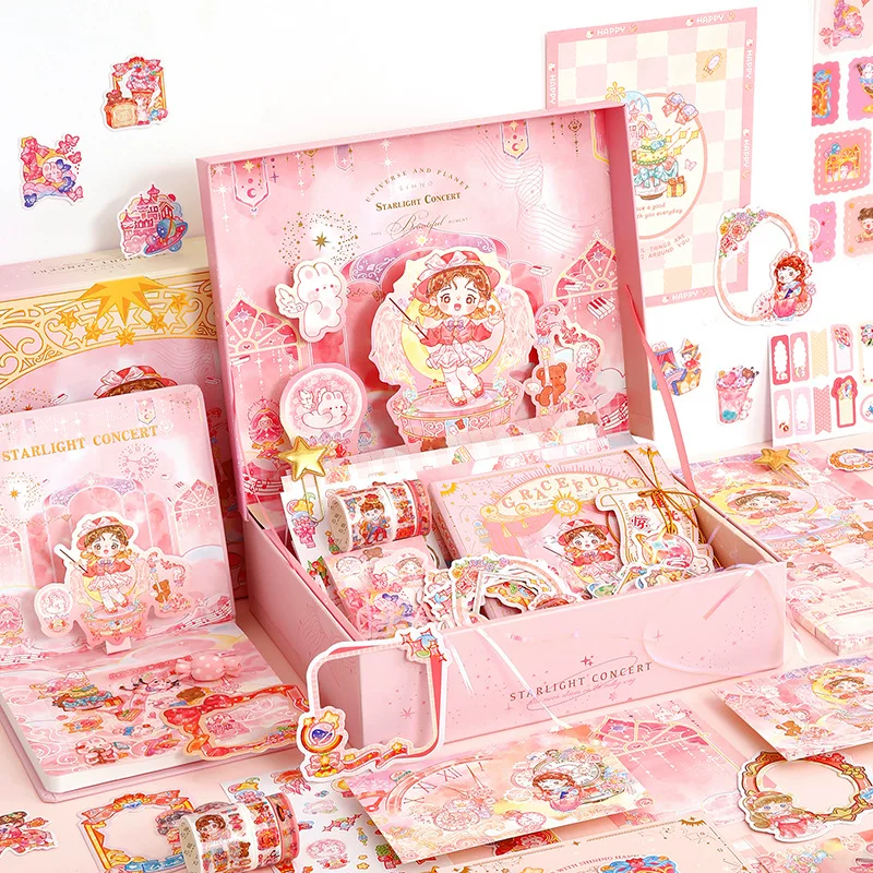 Cute gift box, three dimensional set for students, 3D, Birthday gift
