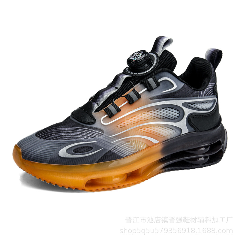 Zapatos de hombre otoño deportes transpirables zapatillas de fondo suave absorción de choque botón giratorio nuevo Putian zapatos casuales al aire libre zapatos de moda