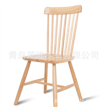 纯实木餐椅白橡木电脑椅现代简约时尚温莎椅厂家批发环保桌椅组合