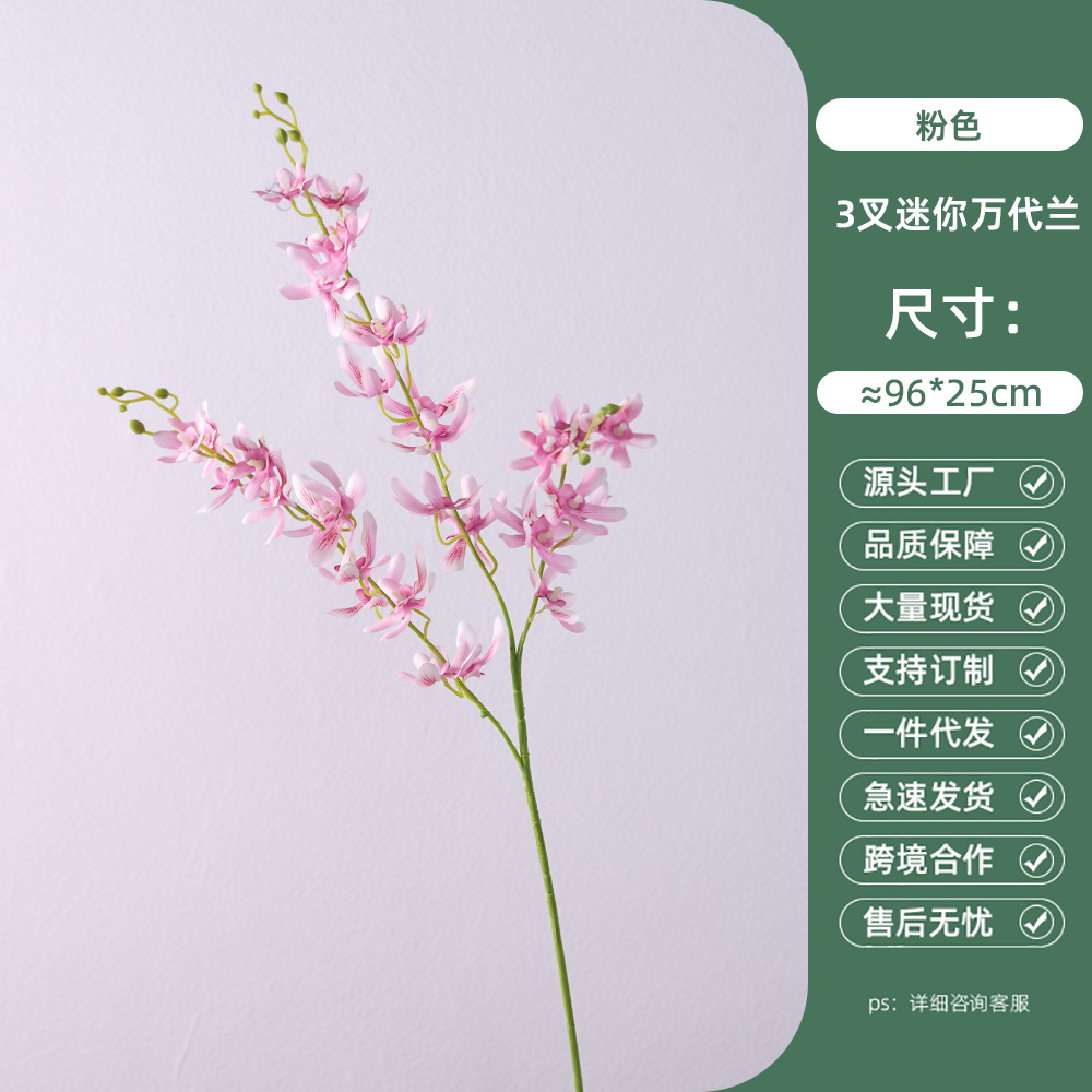 3-pronged mini cymbidium-pink