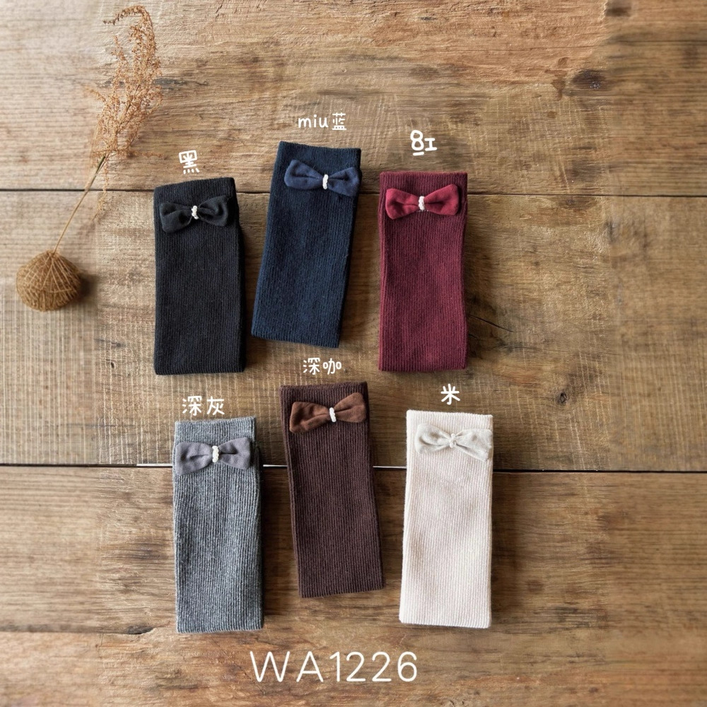 WA1226女童堆堆袜秋冬新款棉麻绕珠洋气中筒袜长筒潮袜小腿袜批发