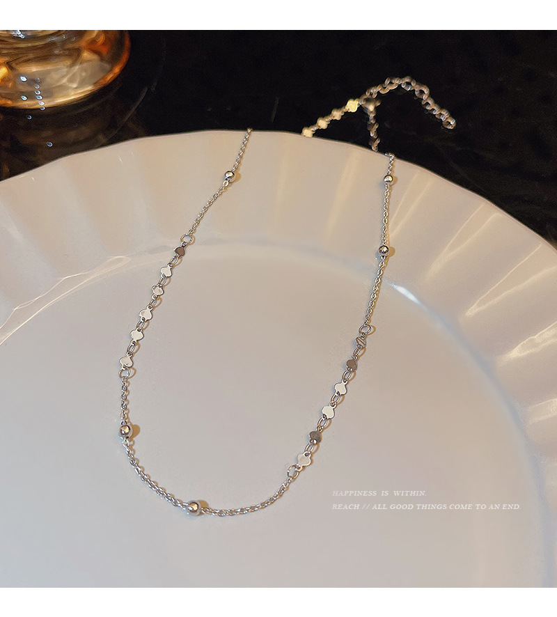 Fashion Bow Knot Titanium Steel Inlay Zircon Pendant Necklace Colorza_colorza_8