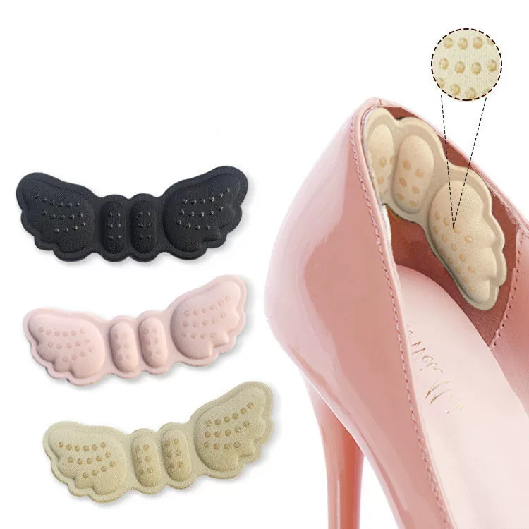 Подкладки-держатели для пятки Cushion Pads, невидимые поролоновые наклейки для пятки, 6 мм нескользящие изогнутые крыловидные