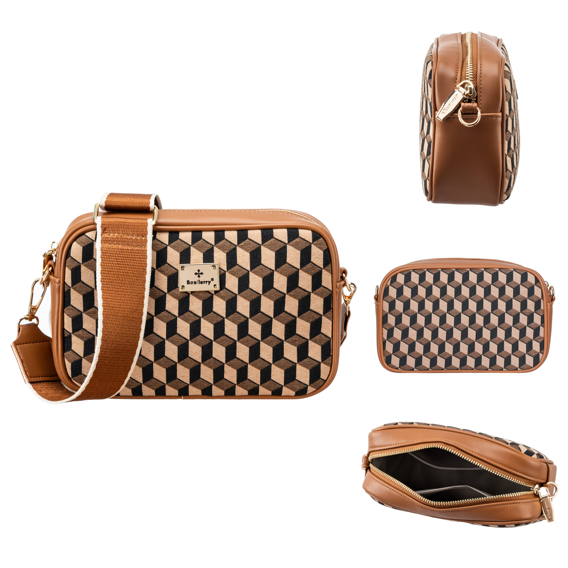 Borsa a spalla donna a quadri mini borsa a tracolla versatile_voghion.com