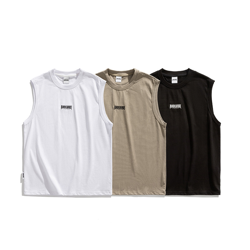 絕非俗物2022年夏季青少年簡約休閑背心T恤男cityboy無袖體恤衫潮