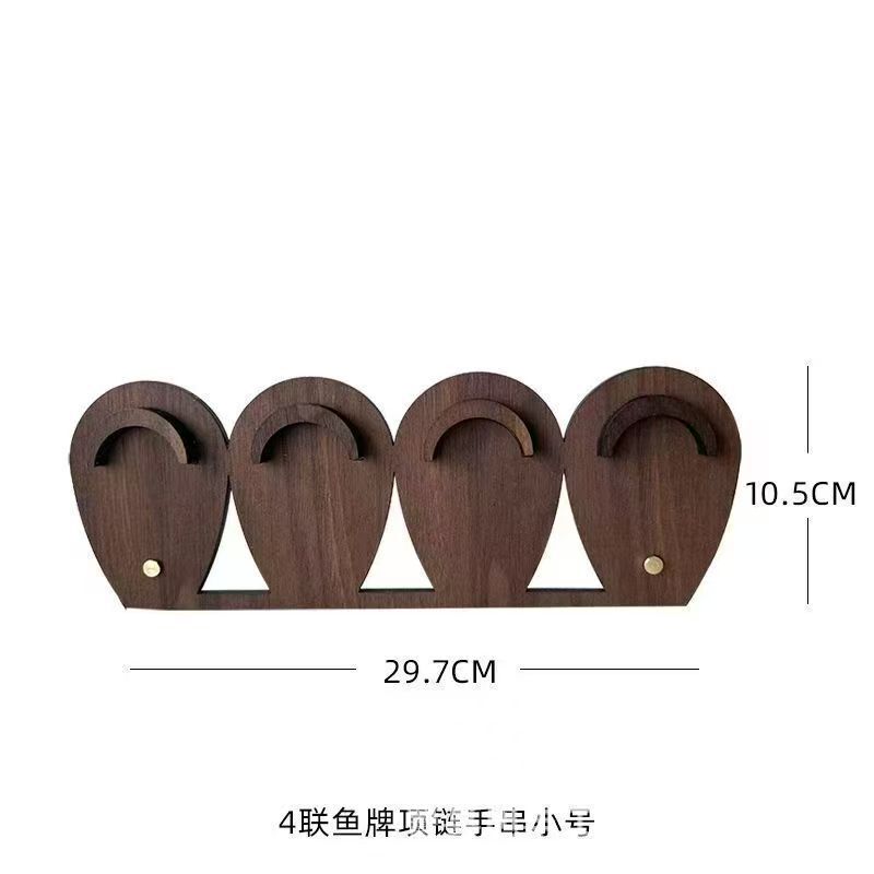 スポット木製ジュエリーディスプレイラック、ハイエンドデスクトップブレスレット収納ラック、二層ブレスレットディスプレイラック装飾品|undefined