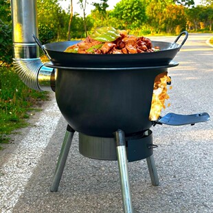 Firewood Stove Wood-Burning Household New Outdoor Stove Rural Mobile Floor Pot Stove Large Pot Stove Wood-Burning Stove