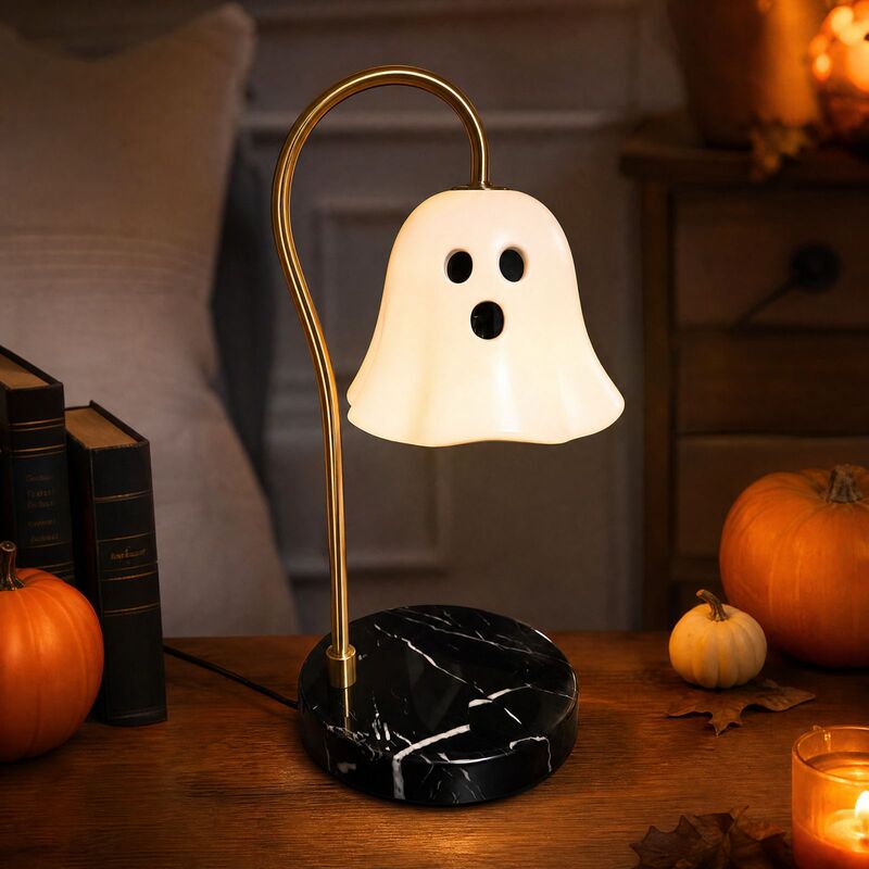 Cross-border creative resin craft ornaments, Halloween ghost table lamp, Halloween-themed decorative lights, US standard night light