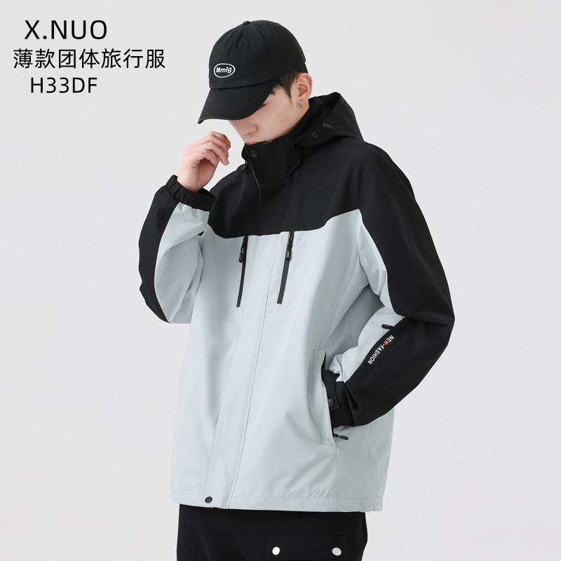 Chaqueta de estilo de caída para hombres y mujeres de otoño de una sola capa delgada chaqueta windbreaker al aire libre caminata ropa de montaña pareja chaqueta deportiva
