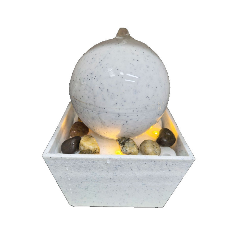 Fuente de Agua de Escritorio Pequeña de Plástico de Agua Corriente con Luz para Sala de Estar y Oficina image 30