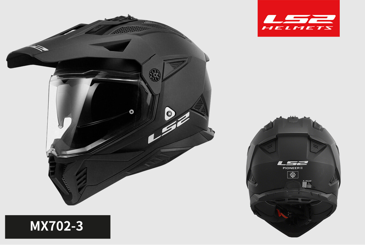 Ls2 Motorcycle Helmet Rally Helmet Full-Face Dual-Lens Men's Four-Season Anti-Fog Off-Road Winter Motorcycle Racing Mx702