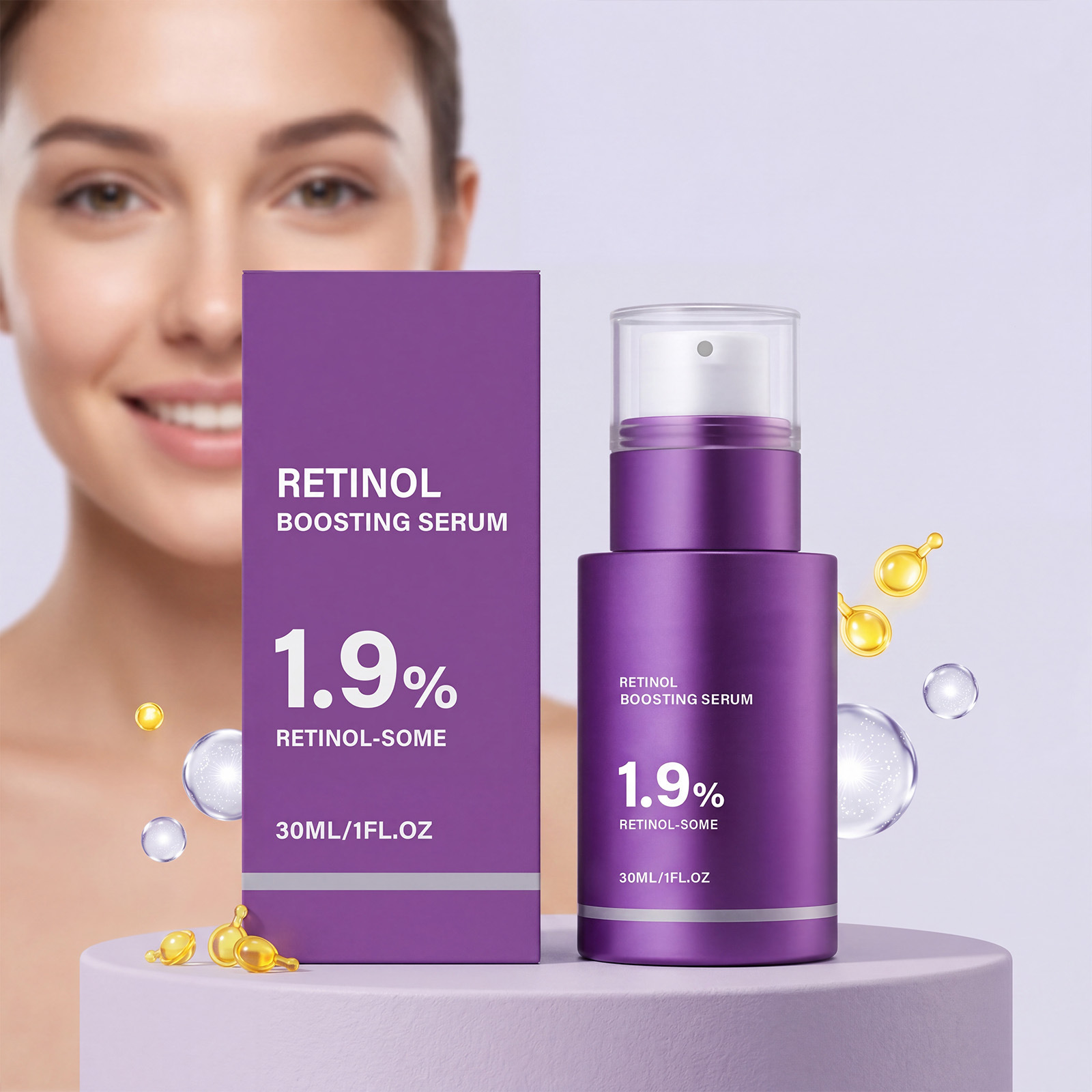 Retinol Revitalizing Essence Is a Daily Portable Moisturizer That Gently Hydrates, Nourishes, and Cares for the Skin, Leaving It Feeling Refreshing and Non-Sticky