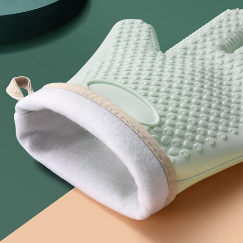 Kitchen silicone heat-resistant gloves, anti-slip, heat-resistant, baking, microwave, oven, silicone gloves