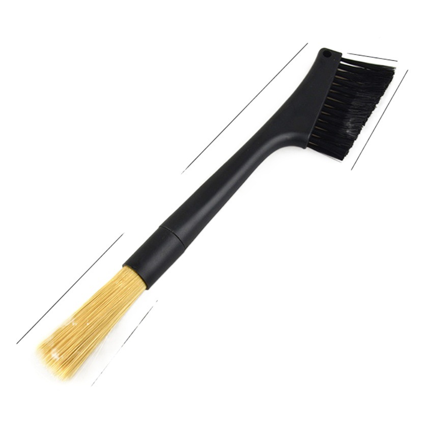 Coffee Machine Head Cleaning Brush Semi-automatic Coffee Machine Head Pot Body Coffee Powder Soymilk Machine Brush Double Head Cleaning Brush