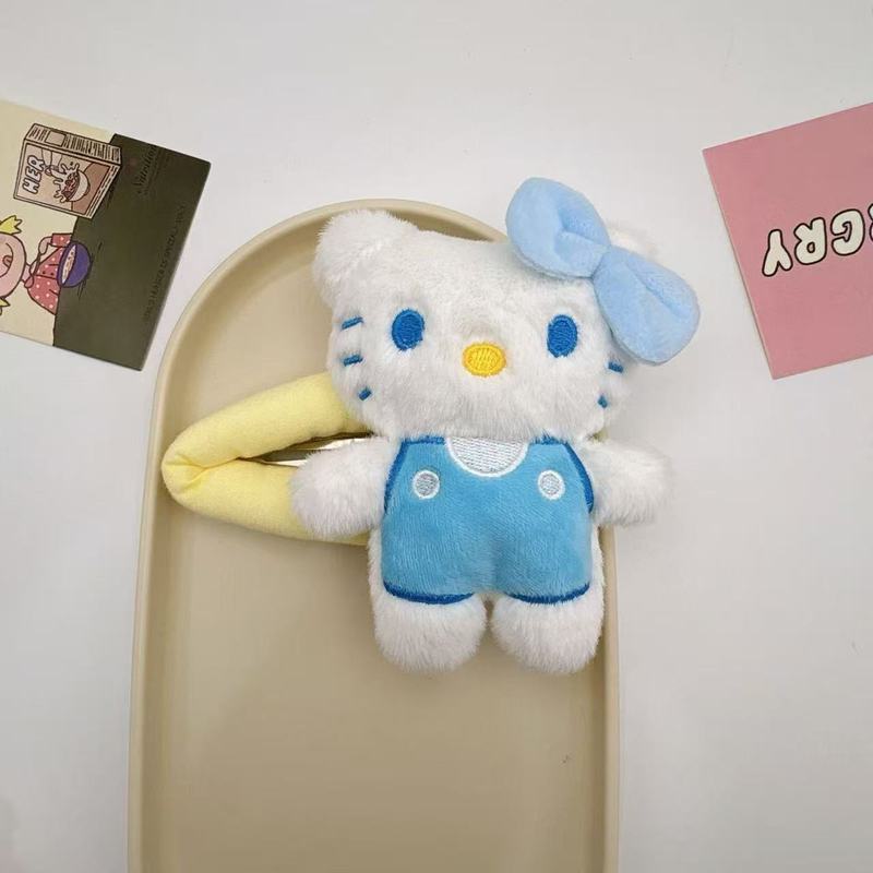漫画人形ぬいぐるみレッサーパンダヘアピンサイドクリップ大型BBクリップヘアアクセサリーヘアピンメイクアップクリップぬいぐるみ|undefined