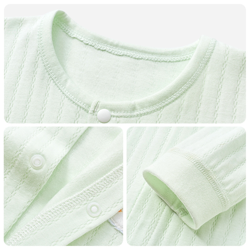 Mono de bebé primavera y otoño verano hombres y mujeres recién nacidos algodón fino otoño ropa Luna Llena niño mameluco traje ropa de bebé image 4