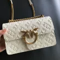 24 embossed white trumpets