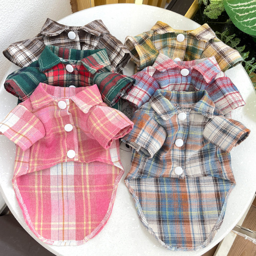 Medium and large dogs dog cat Keki Shiba dog shirt cat suit dress pet clothes dog supplies Teddy clothing
