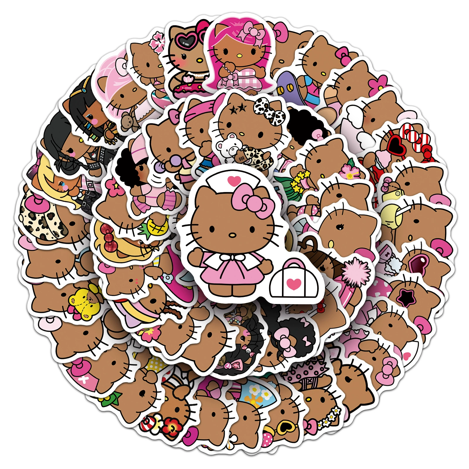 Hello Kitty, наклейка, ноутбук