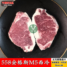 澳洲558厂安格斯M5西冷 谷饲原切沙朗牛排 去骨牛外脊肉 雪花牛肉