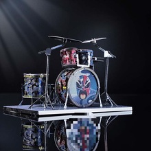 全金属立体拼图免胶拼装模型架子鼓吉他贝斯乐器类成人云