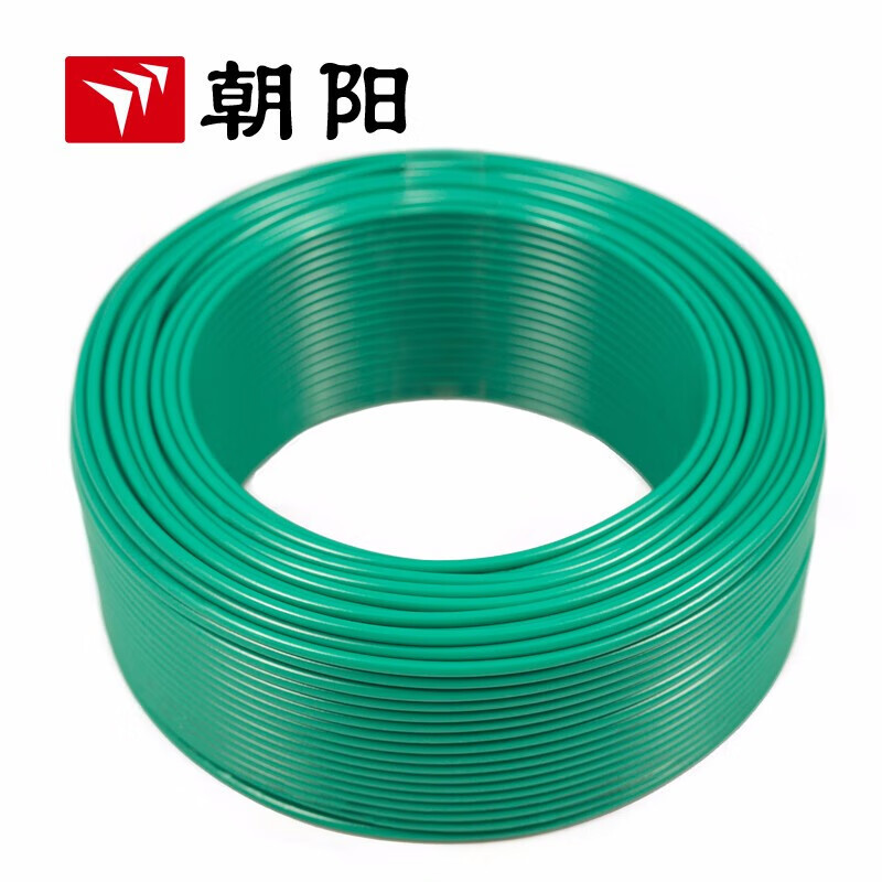 Chaoyang cable eléctrico ZB-BV alambre ignífugo estándar nacional cable de un solo núcleo de cobre cable de iluminación de núcleo 1.5 cuadrado verde 200 metros