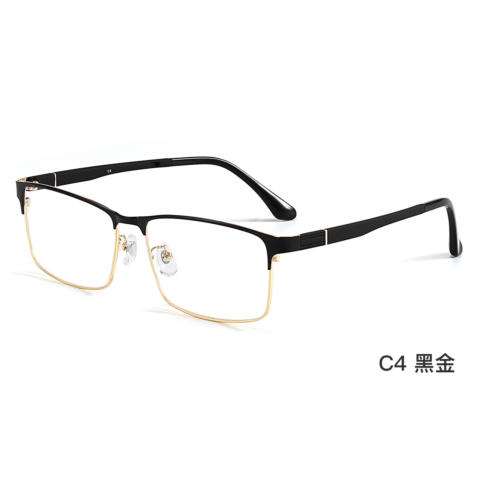 Negocio casual hombres de marco completo gafas de aleación marco TR gafas duras piernas no clip cara grande especial Danyang venta al por mayor