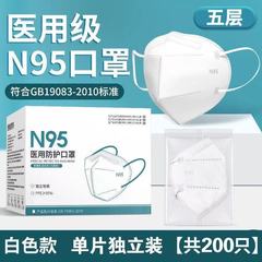 n95n95口罩医用级独立包装一次性成人医用防护口罩无菌防病毒厂家
