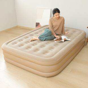 Shenzhen Manufacturer Inflatable Mattress Outdoor Camping Tent with Built-In Air Pump, Height-Increasing, Single and Double, Thickened and Leak-Proof