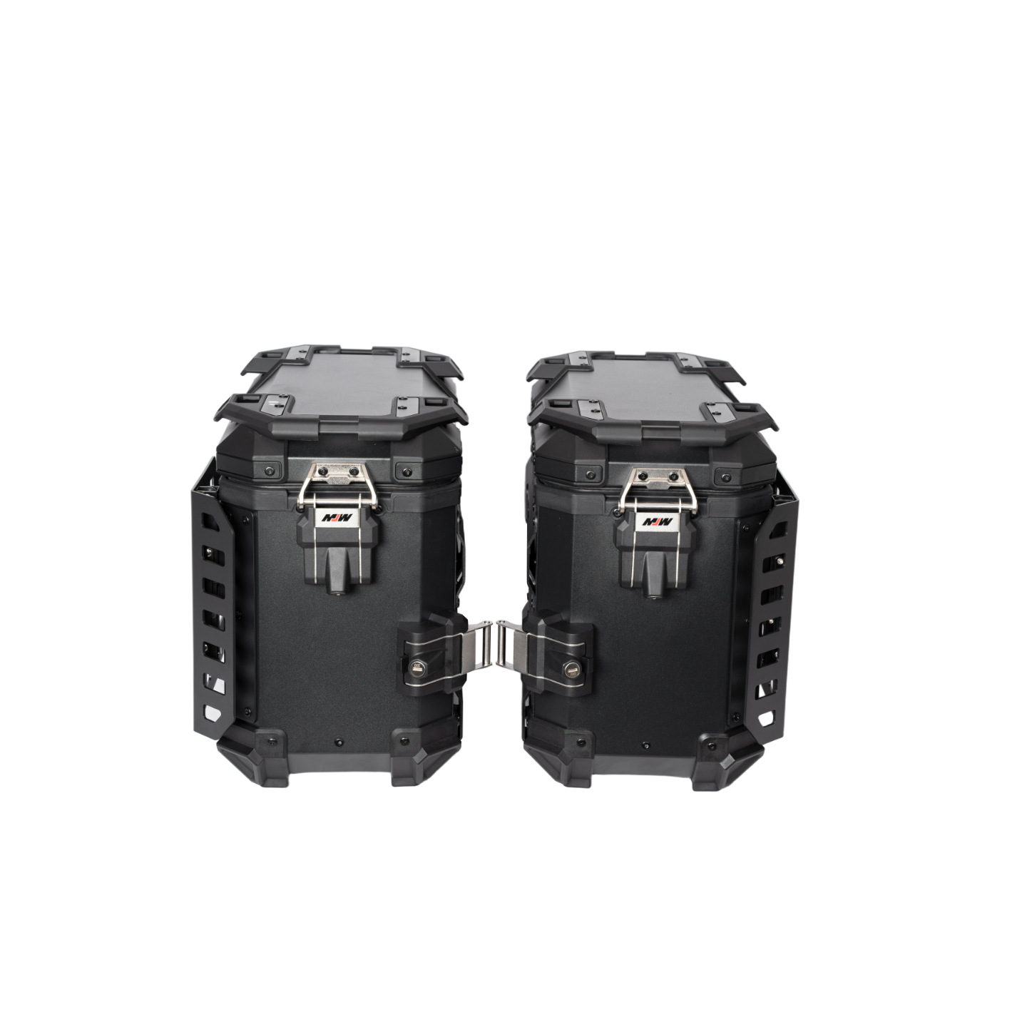 38Lbm Multifunctional Armored Black Aluminum Alloy Three-Box Motorcycle Tail Box Side Box Scooter Electric Vehicle Storage