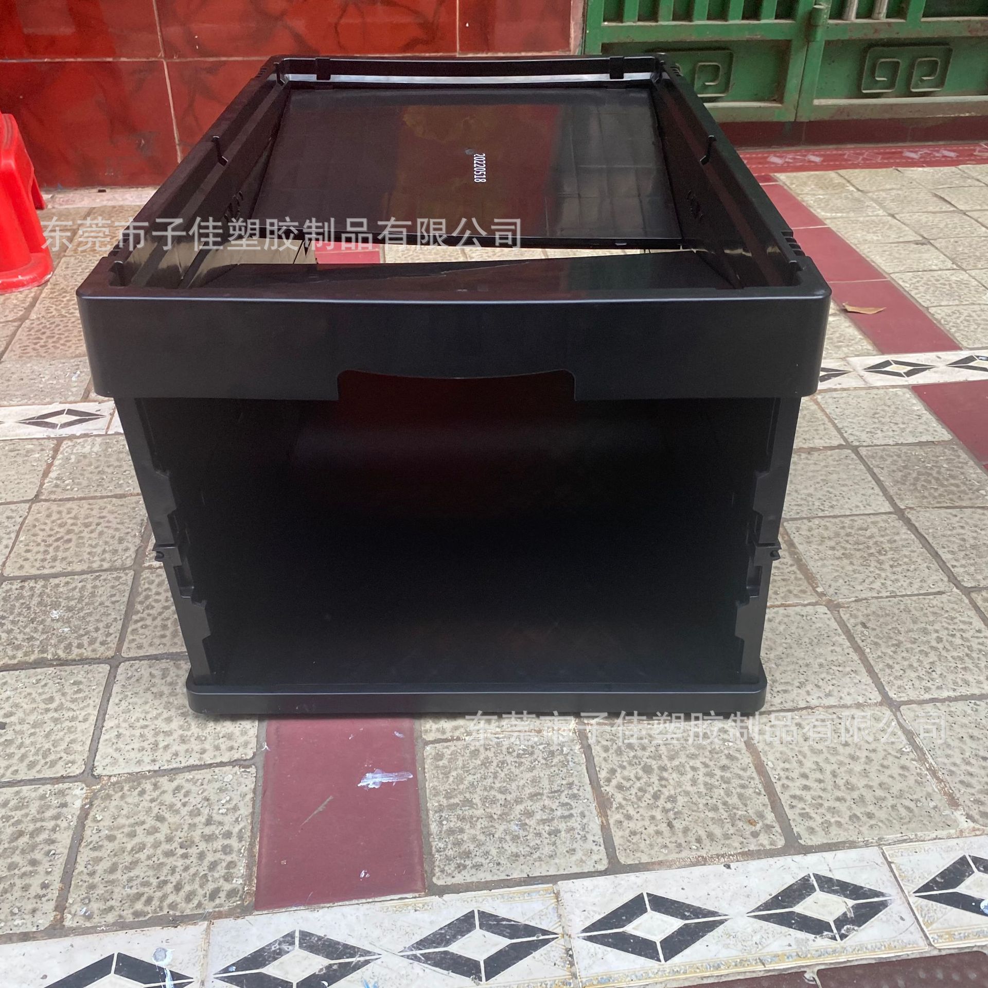 塑胶折叠箱 塑料周转箱加厚长方形带盖白色折叠箱541*336*190