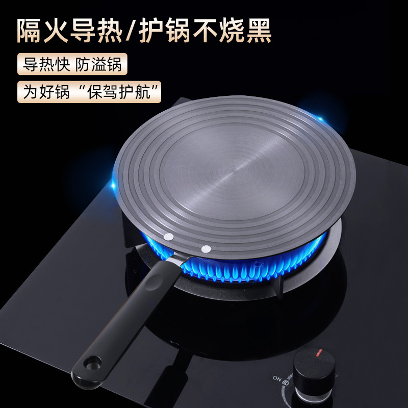 Yongkang cocina Placa de conducción de calor estufa de gas Placa de aislamiento térmico multifuncional anti-quema Placa de conducción de calor negro Placa de descongelación al por mayor