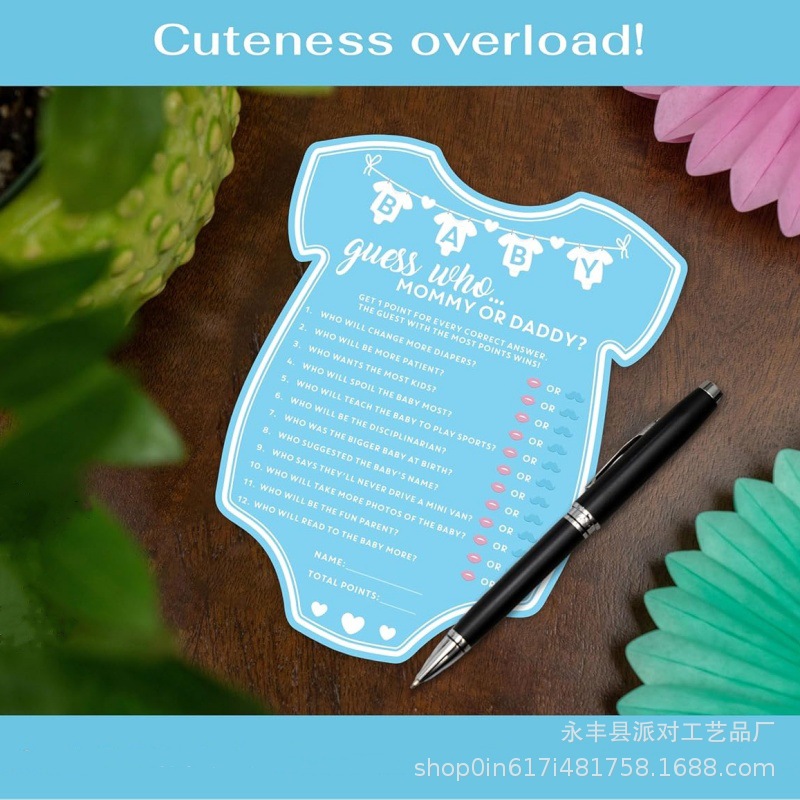 Funny Hilarious Baby Shower Game Cards Fun Activity Cards Baby Shower Creative Party Supplies