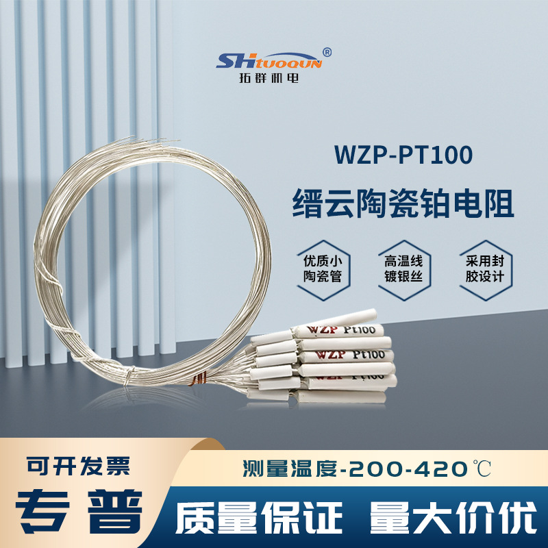 热电阻耐高温陶瓷铂电阻温度传感器pt100探头蕊高质量缙云电阻芯