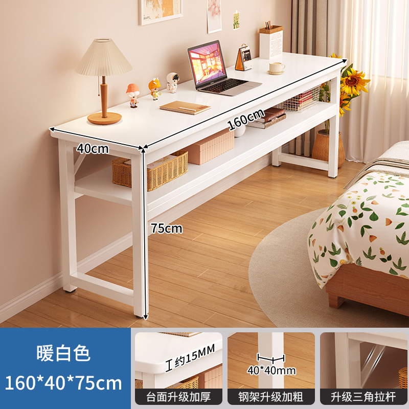 Escritorio de doble escritorio simple estudio dormitorio casero estilo de crema mesa de maquillaje de chicas escritorio de computadora rectangular