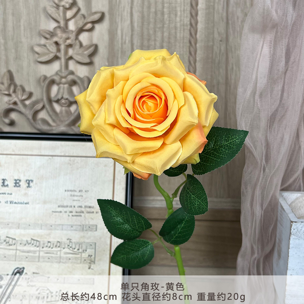 TY-单只角玫--黄色