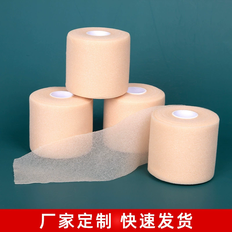 Shock-absorbing handle from foam for badminton, elastic elastic bandage