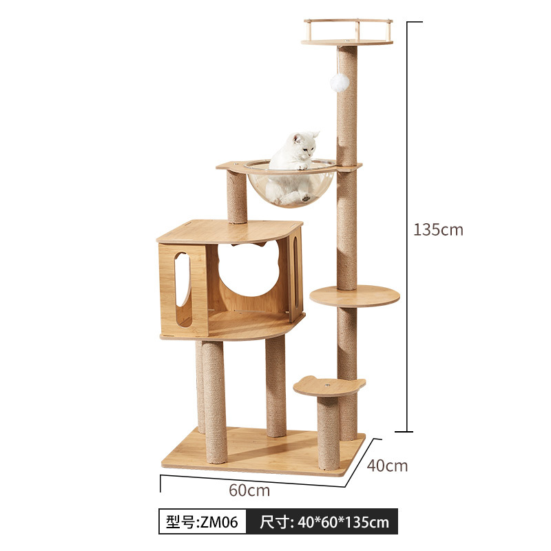 Dr bambú color madera gatos grandes gatos árboles gatos nido gatos agarrar tablero de cabina gato salto gatos torre gatos juguetes al por mayor