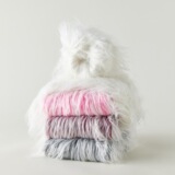 Зимние высокие сапоги, бархатные цветные гетры, градиент